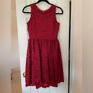 Chasing Fireflies Red Halter A-Line Dress